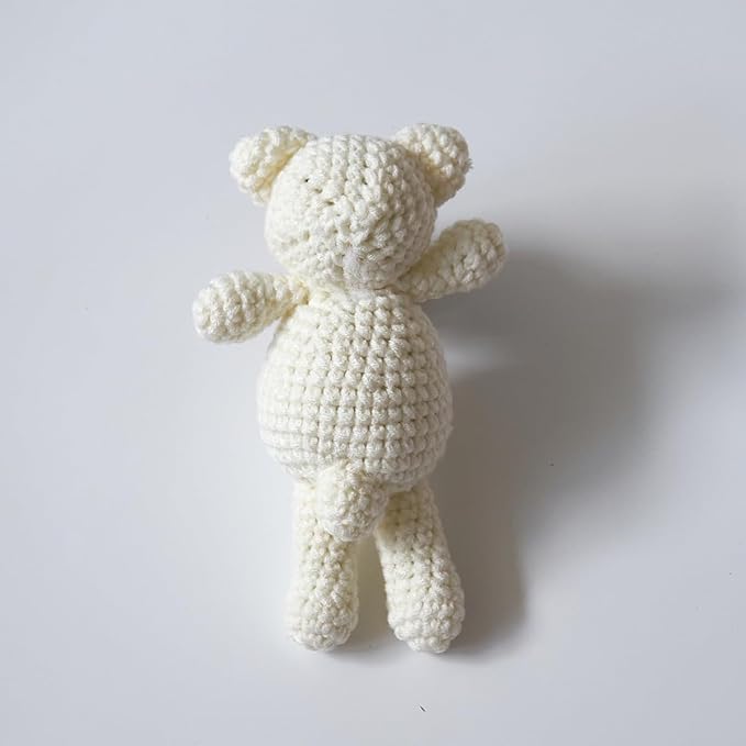 Zeroest Newborn Baby Boy Girl Photography Props Bear Hat Outfits Crochet Kint Handmade Cap Set for Newborn Photo Shoot
