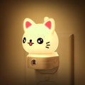 DORESshop Cat Night Lights Plug Into Wall, Cute Night Light for Kids, 8-Color RGB LED Night Light with Dusk to Dawn Sensor, Nightlight for Kids Room, Bathroom, Bedroom Décor, Children Christmas Gift