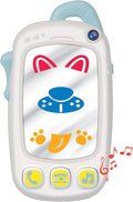 Baby Selfie Toy Phone with Easy-Press Buttons & Light-up Mirror - 9+ Month Old Baby Phone - Musical Toys for Tummy Time