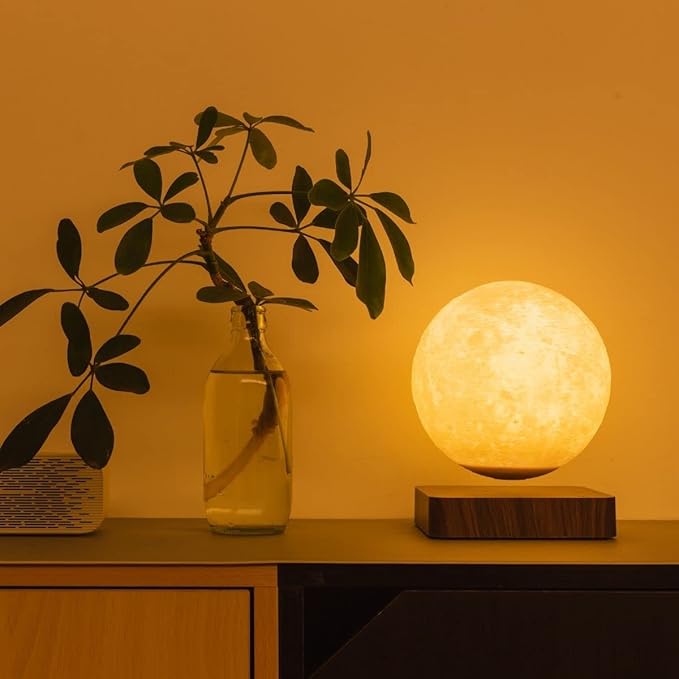 MOOCCI Levitating Moon Lamp, Floating Moon Lamp Magnetic Levitation Moon Light Gifts for Girls, Boys, Children and Teenagers
