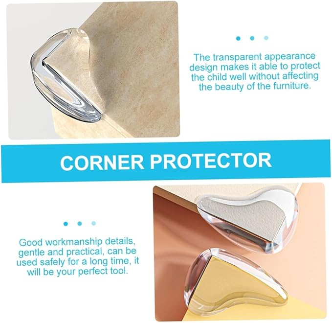 20pcs Safety Corner Protectors Furniture Bumper Guards for Childproofing Tables and Glass Coffee Tables Protective Edge Guards for Home Kindergarten Nursery Use