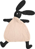 lulumoon Baby Security Blanket Bunny: Snuggle Muslin Lovey for Travel & Daycare - Self-Soothe Lovie for Newborn Gift