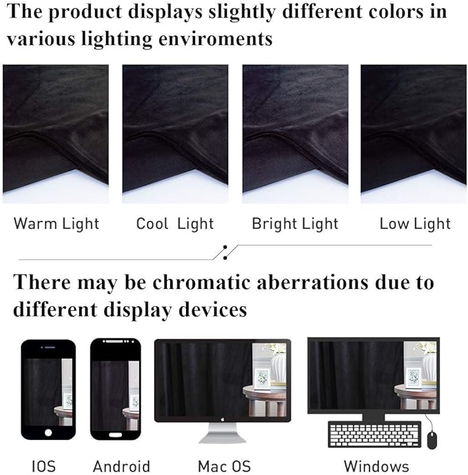 StangH Black Velvet Curtains 90 inches Long, Thermal Insulated Light Blocking Window Drapes Ensure Privacy & Comfort Panels for Bedroom Living Room Home Theater, W42 x L90, 2 Panels