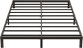 9 Inch Low King Bed Frame Heavy Duty Metal Platform, No Box Spring Needed, Easy Assembly Mattress Foundation, No Noise, Black