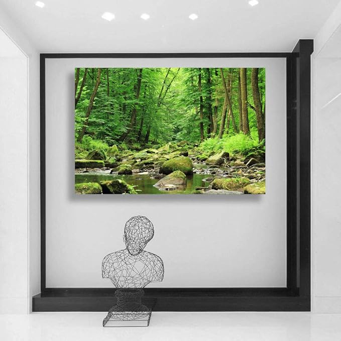 SIGNWIN-Canvas Wall Art-Sunshine in The Forest -Canvas Prints Home Artwork Decoration for Living Room,Bedroom - 12x18 inches