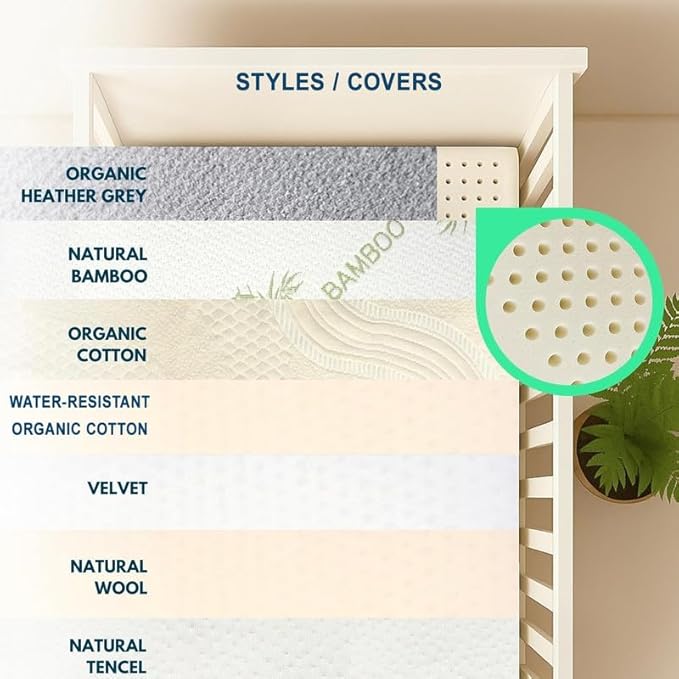 ORGANIC TEXTILES Organic Baby Mattress Topper with Organic Cotton Removable Cover - GOLS/GOTS Certified - Breathable - 3" Mini Sleeper (31"x18")