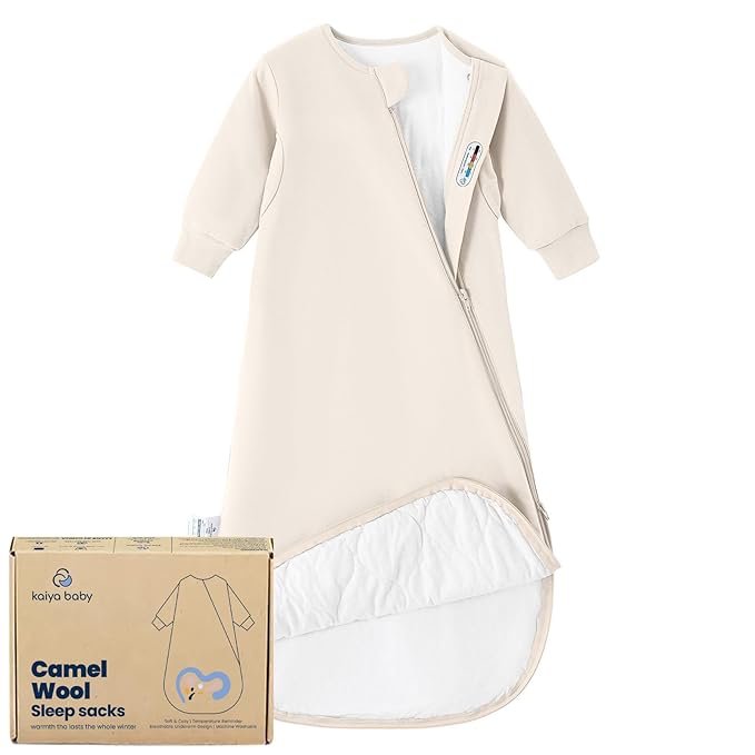 Unisex Sleeping Bag for Babies and Toddlers 1.0 Tog Sleep Sack 6-18 Months, Newborn Sleep Sack, Wearable Blanket Baby, One Piece Long Sleeves, Gifts for Baby