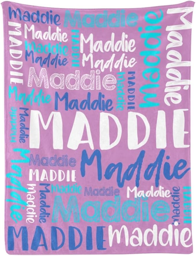 Dr.TOUGH Personalized Blankets with Name Customized Baby Blankets for Girls Boys Adults Monogrammed Blankets and Throws Christmas Birthday Mothers Fathers Valentines Day Gift (Grass-Green, 40''×50'')
