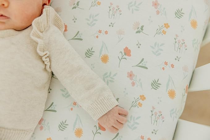 Premium Fitted Knit Crib Sheet/Toddler Sheet Mabel by Copper Pearl, CP-CRSH-0126-NSZ