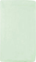 American Baby Company 100% Natural Cotton Fitted Cradle/Bassinet Sheet 36" x 18" - Soft, Breathable & Hypoallergenic Bed Sheet, Green, Neutral for Boys & Girls
