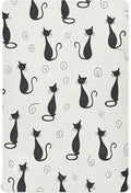 Crib Sheet, Unisex Crib Sheet, Soft and Comfortable for Standard Crib and Toddler Mattress, Black Cat