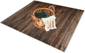 Kate Newborn Photography Props Set&Wood Texture Floor Mat(5x4ft)