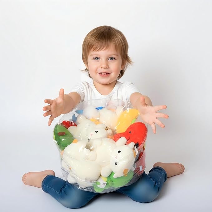 Clear Stuffed Animal Storage Bean Bag Chair Cover - Extra Large 150L, Waterproof & Easy-Clean Toy Organizer with Plastic Window,forNursery, Bedroom, Playroom (Cover Only, No Filler) (C2pcs)