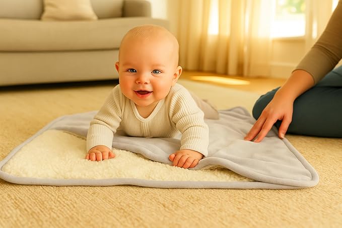 Ultra Plush 30x40 Super Soft Sherpa Baby Blanket, Durable, Machine Washable, Gentle on Baby's Skin - Ideal Baby Blankets for Boys & Girls, (Dove Gray)