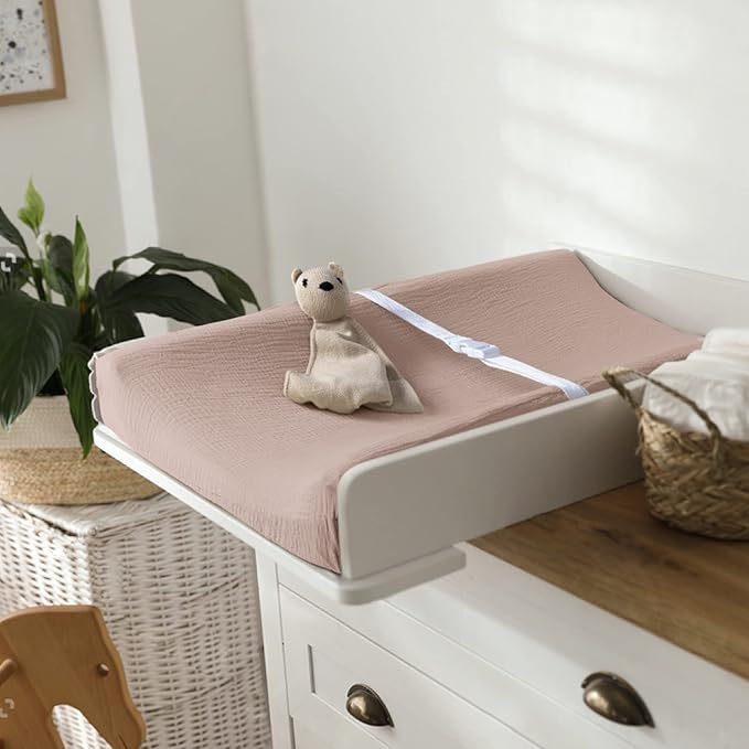 lulumoon Baby Changing Pad Cover: Muslin Diaper Changing Table Pad Cover - Changing Pad Sheets for Girls Boys