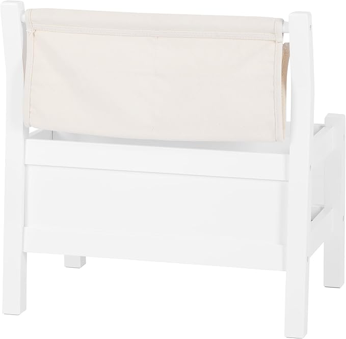 Spirich Montessori Kids Bookshelf, Floor Book Shelf for Kids Rooms, Toddler Book Caddy with Clear Pouch,Baby Book Display, Children Bookcase for Classroom Nursery, White