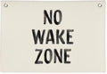 Kids Room Decor No Wake Zone Surf Nursery Playroom Decor Canvas Banner,Coastal Baby Room Decor,Beach Nursery Decorations,Lake House Nautical Wall Hanging Flag Canvas Banner 30x20 Inch