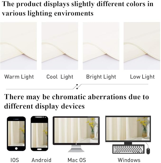 StangH Ivory White Curtains 102 inches Long Super Soft Velvet Light Dimming Privacy Protect Window Drapes for Nursery Kids Bedroom/Baby Playroom, W52 x L102, 2 Panels