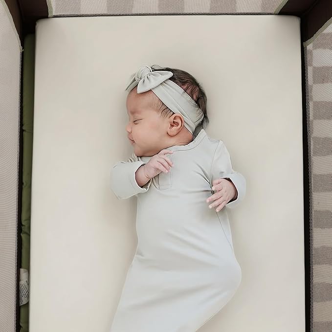 Stretchy Ultra Soft Jersey Knit Pack and Play Sheets Set 3 Pack, Portable/Mini Crib Sheets Universal Fit for Pack N Plays Safe and Snug, Cute Jungle Bear/Rainbow for Baby