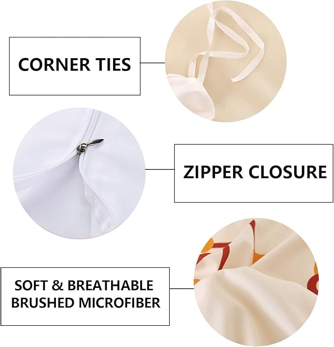 LUVIVIHOME 3PCS Christmas Gnome Duvet Cover Full Bedding Set, Primitive Country Rustic Farmhouse Bedding, Holly Berry Star Red Buffalo Plaid Checkered Comforter Bedspread Quilt Cover, 2 Pillow Shams
