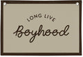 Vintage Boys Room Decor Long Live Boyhood Linen Banner,Nursery Playroom Wall Decor Hanging Flag Banner, Kids Bedroom Living Room Dorm Toddler Decorations Trendy Room 30x20 boyroom