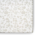 Oilo Crib Sheet, Breathable 100% Turkish Cotton Fitted Jersey, 300 Thread Count, Machine Washable, Fits Standard Crib (28" x 52" x 6"), Toddler Bedding, Girl, Boy, & Neutral Nursery Design, Beige Leaf