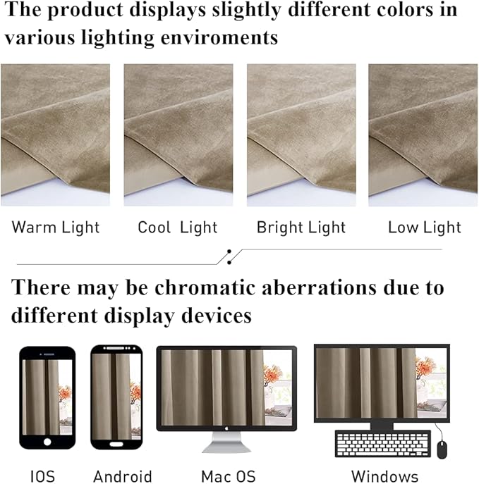 StangH Camel Beige Velvet Curtains 94 inches Long Back Tab Soft Thermal Insulated Noise Reducing Window Drapes Home Decor for Bedroom Living Room, W52 x L94, 2 Panels