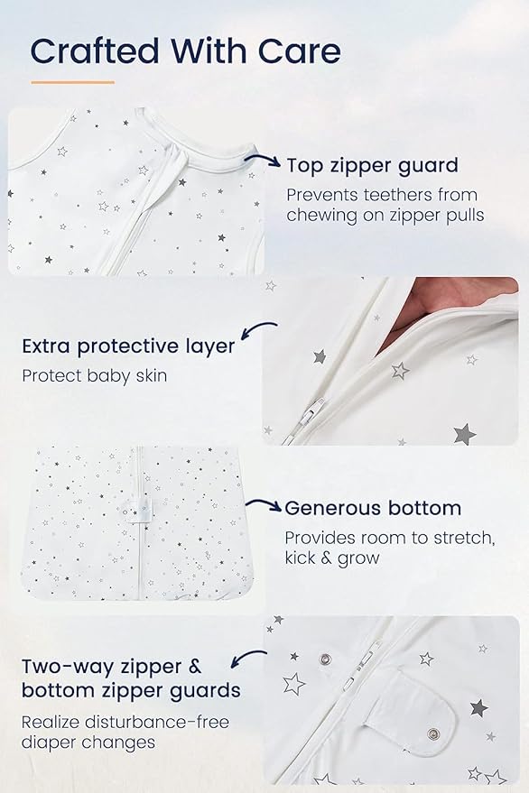 TotAha Toddler Sleep Sack 1.0 TOG for 2T-3T-4T, Wearable Blanket Baby Sleeping Bag with 2-Way Safe Zipper for All Seasons, Warm Soft Sleepsacks for Girl