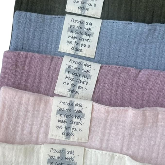 Cross Lovey, Cross Security Blanket, Christian Baby Gift, Baptism Gift, Easter Gift, Newborn Baby Gift, Blessing Blanket (Slate Blue)