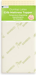 ORGANIC TEXTILES Organic Baby Mattress Topper with Rayon Derived Bamboo Cover - GOLS/GOTS Certified - Breathable - 3" Portable (36"x26")