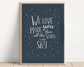 VUVUKU Black And White Nursery Decor Monochrome Baby Boy Room Poster We Love You More Kids Wall Art Playroom Prints Toddler