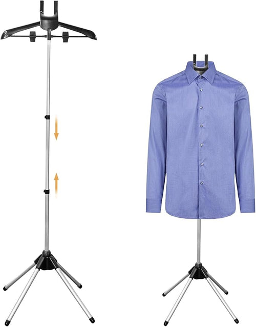 Adjustable Shirt Display Stand 32-63 Inch, Foldable Clothing Display Stand Mannequin Torso for Retail Vendors, Multi-Use Steamer Rack Stand for Clothes Garment (2)