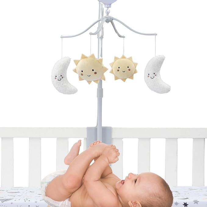 Bedtime Originals Little Star Celestial Musical Baby Crib Mobile Soother Toy