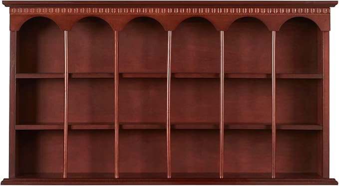 Touch of Class Mackenzie Wall Curio Shelf - Made of Wood - Elegant Display - Mounted Wooden Furniture Shelves for Living Room, Kitchen