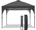 GDY 10x10 Pop Up Canopy Tent, Easy-Setup Gazebo, Outdoor Canopy with 3 Adjustable Heights for Events, Parties, Camping, Black.