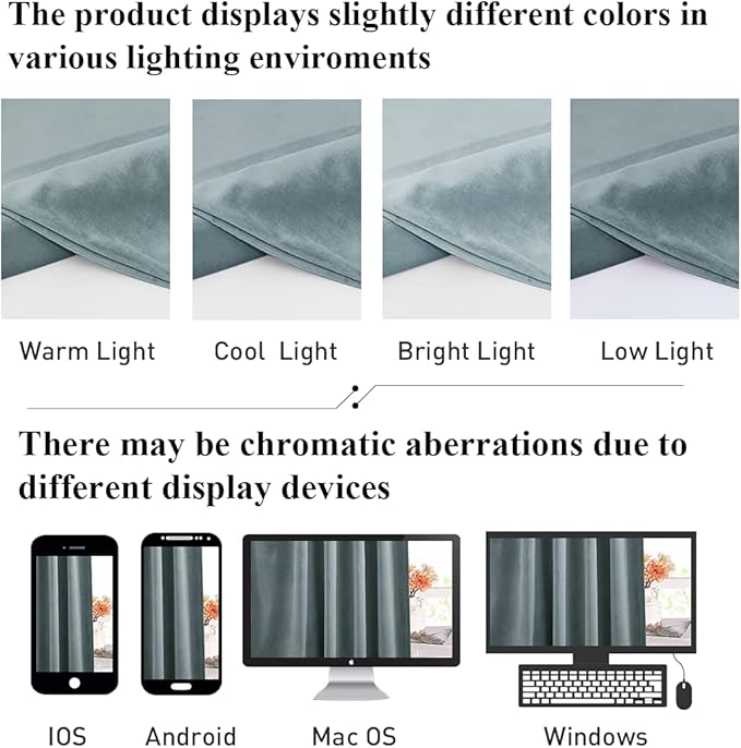 StangH Stone Blue Velvet Curtains for Kids Bedroom 94 inches Long Back Tab Soft Thermal Insulated Room Darkening Window Drapes Home Decor for Living Room, W52 x L94, 2 Panels