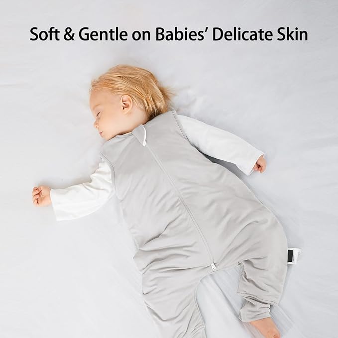 BubblePanda Rayon Made From Bamboo Toddler Sleep Sack with Feet 24-36 Months 2.5 Tog Winter Ultra Soft Warm Baby Sleep Bag Walker 2t-3t Quilted Thick Wearable Blanket with Legs 2-Way Zipper