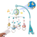 Mini Tudou Baby Musical Mobile Crib with Music and Lights, Timing Function, Projection, Take-Along Rattle and Music Box for Babies Boy Girl Toddler Sleep