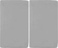 American Baby Company 100% Natural Cotton Fitted Cradle/Bassinet Sheet 36" x 18" - Soft, Breathable & Hypoallergenic Bed Sheet, Gray, Neutral for Boys & Girls (Pack of 2)