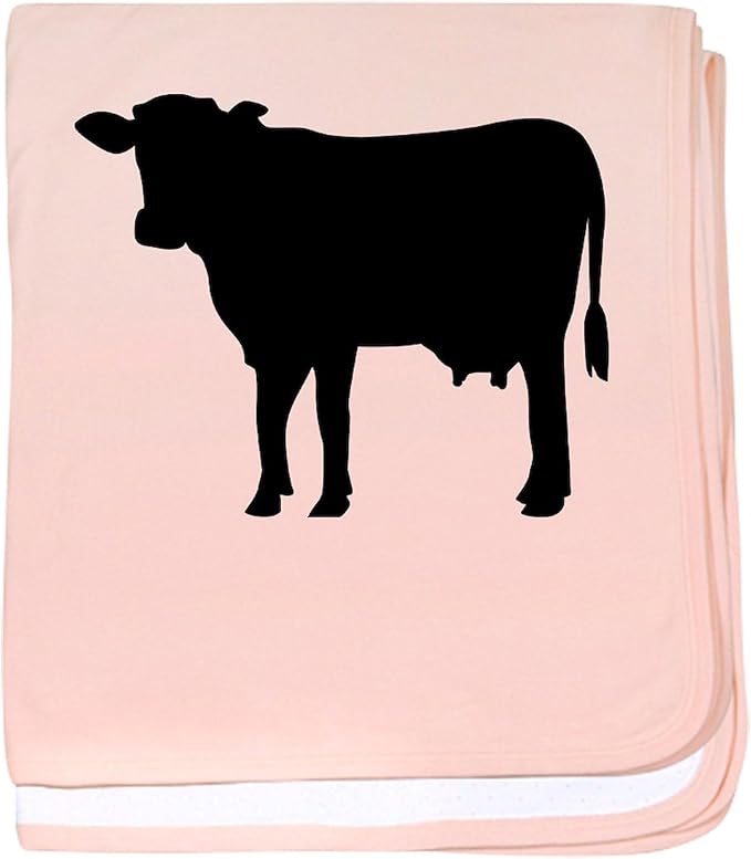 CafePress Black Cow Baby Blanket, Super Soft Newborn Swaddle