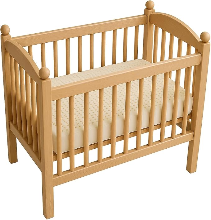 ORGANIC TEXTILES Organic Baby Mattress Topper with Organic Cotton Cover - GOLS/GOTS Certified - Breathable - 3" Mini Crib (38"x24")