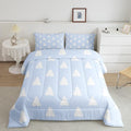 Feelyou Christmas Trees Bedding Set for Kids Boys Girls Twin Size Xmas Comforter Set Ultra Soft Winter Comforter Holiday Decor Duvet Quilt Bedroom Decor Christmas Decorations Quilt