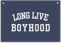 Long Live Boyhood Boys Room Decor - Linen Nursery Banner for Toddler Room Decoration, Farmhouse Kids Wall Hanging, Canvas Banner Flag for Baby Shower, Birthday Gift - A05