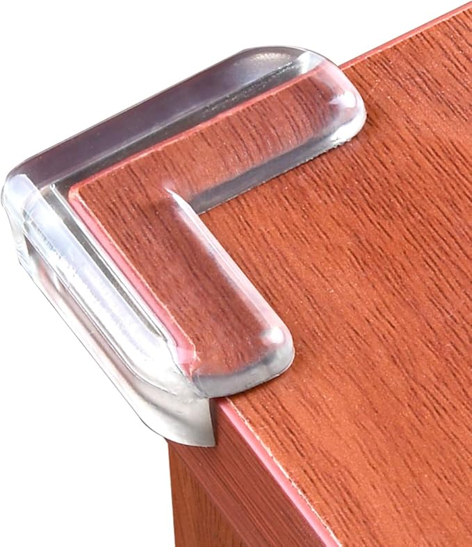 Clear Corner Guards(12 Pack),Table Corner Protectors,Clear Edge Safety Bumpers,High Resistant Adhesive Gel,Corner Protector for Baby,Kids,Furniture,Cabinet,Glass,Coffee Table,ect.