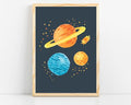 VUVUKU Space Nursery Print Themed Boy Decor Outer Kids Wall Art Baby Prints Playroom