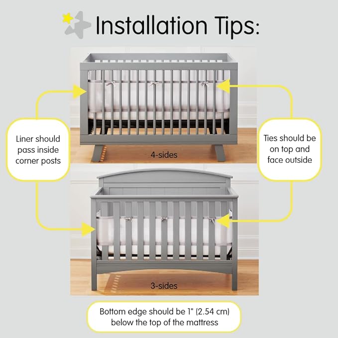 BreathableBaby Breathable Mesh Liner for Full-Size Cribs, Classic 3mm Mesh, Forest Fun Pink (Size 4FS Covers 3 or 4 Sides)