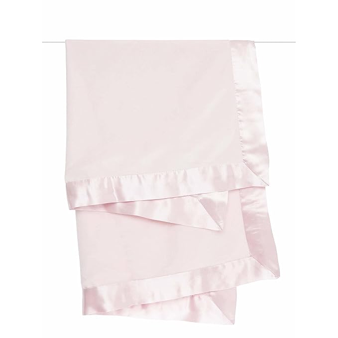 Little Giraffe Baby Blanket - Velvet Soft Blanket with Satin Trim - Baby Stroller Blanket - Newborn Baby Essentials & Baby Gifts - 29x35" - Pink