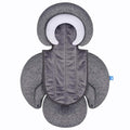 COOLBEBE New 2-in-1 Babybody Cushion for Baby Newborn Infants - Extra Soft Stroller Cushion Pads Car Seat Insert, Perfect for Carseats, Strollers, Swings, Grey