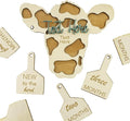 Personalized Cow Baby Name Sign – Custom Birth Announcement Tag for Newborns, Cute Farm Animal Nursery Decor, Unique Shower Gift for Boys & Girls