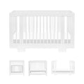 Babyletto Yuzu 8-in-1 Convertible All-Stages® Crib - Conversion Kits for Bassinet, Midi Baby Crib to Toddler Bed, Daybed, Full-Size Crib & Baby Bed - Portable & Adjustable - GREENGUARD Gold Certified